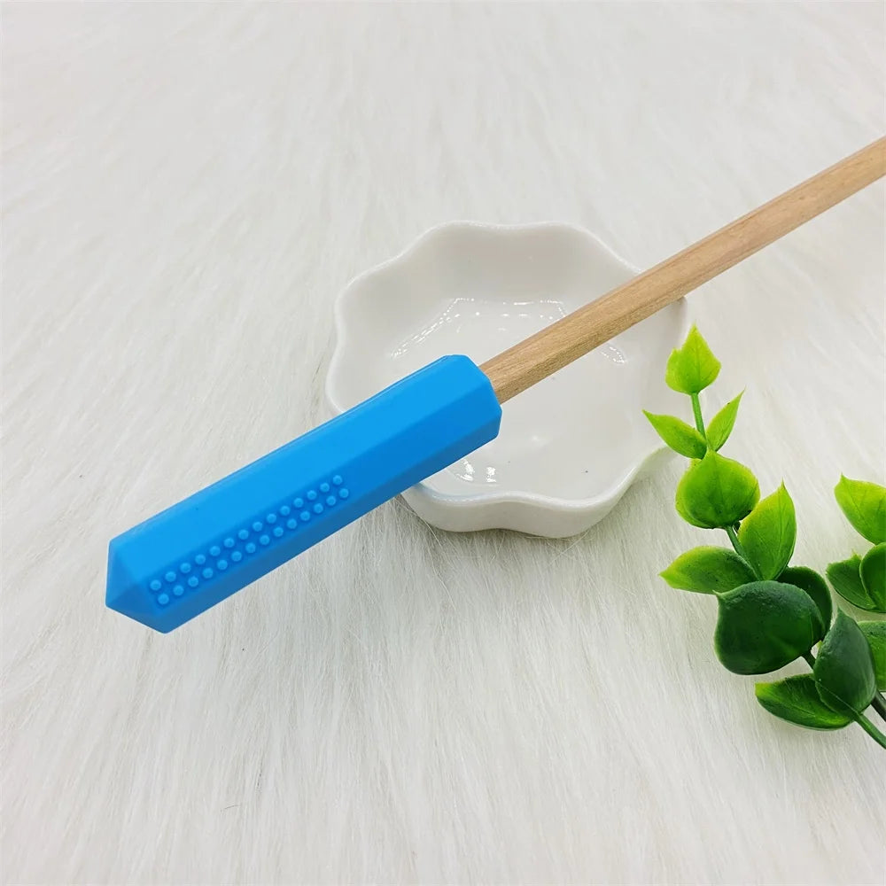 Sensory Chew Necklace Set (5 Pack) – Silicone Chewy Pencil Toppers for Kids with Autism & ADHD