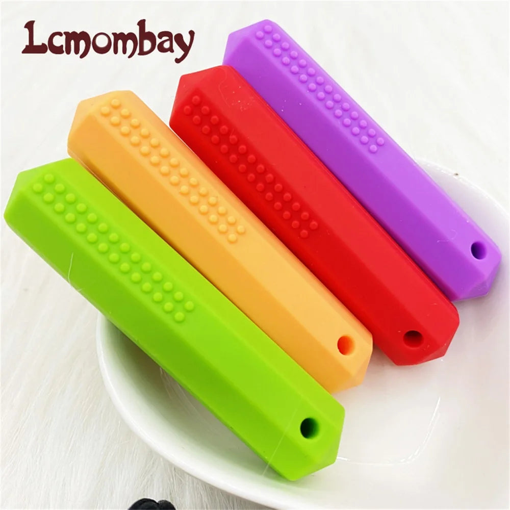 Sensory Chew Necklace Set (5 Pack) – Silicone Chewy Pencil Toppers for Kids with Autism & ADHD