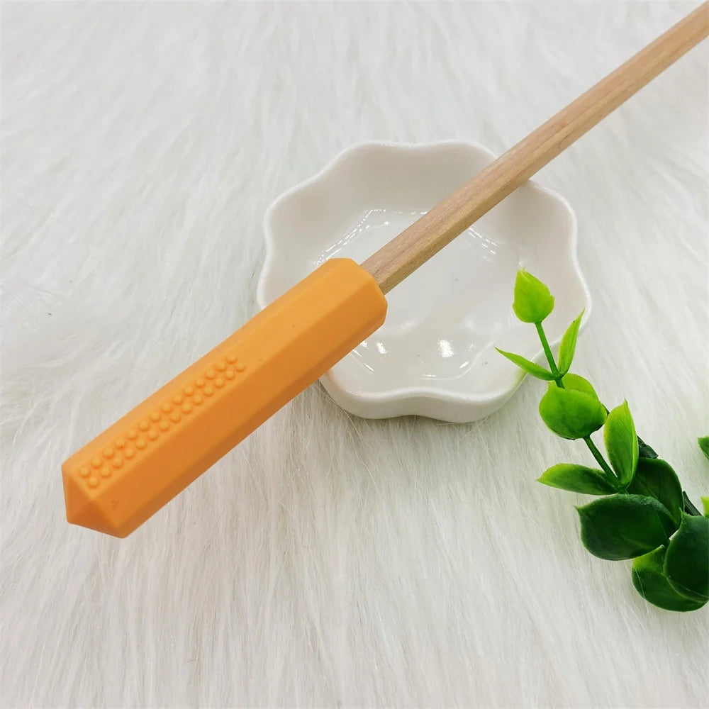 Sensory Chew Necklace Set (5 Pack) – Silicone Chewy Pencil Toppers for Kids with Autism & ADHD