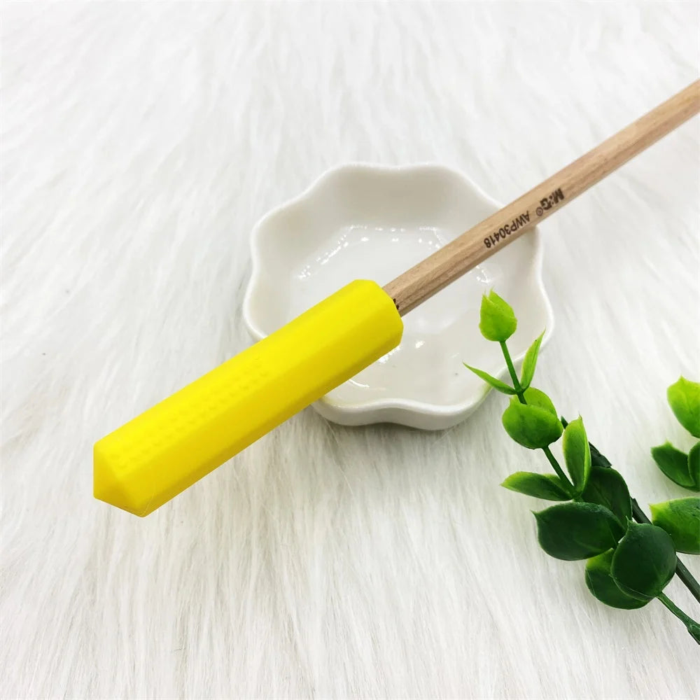 Sensory Chew Necklace Set (5 Pack) – Silicone Chewy Pencil Toppers for Kids with Autism & ADHD