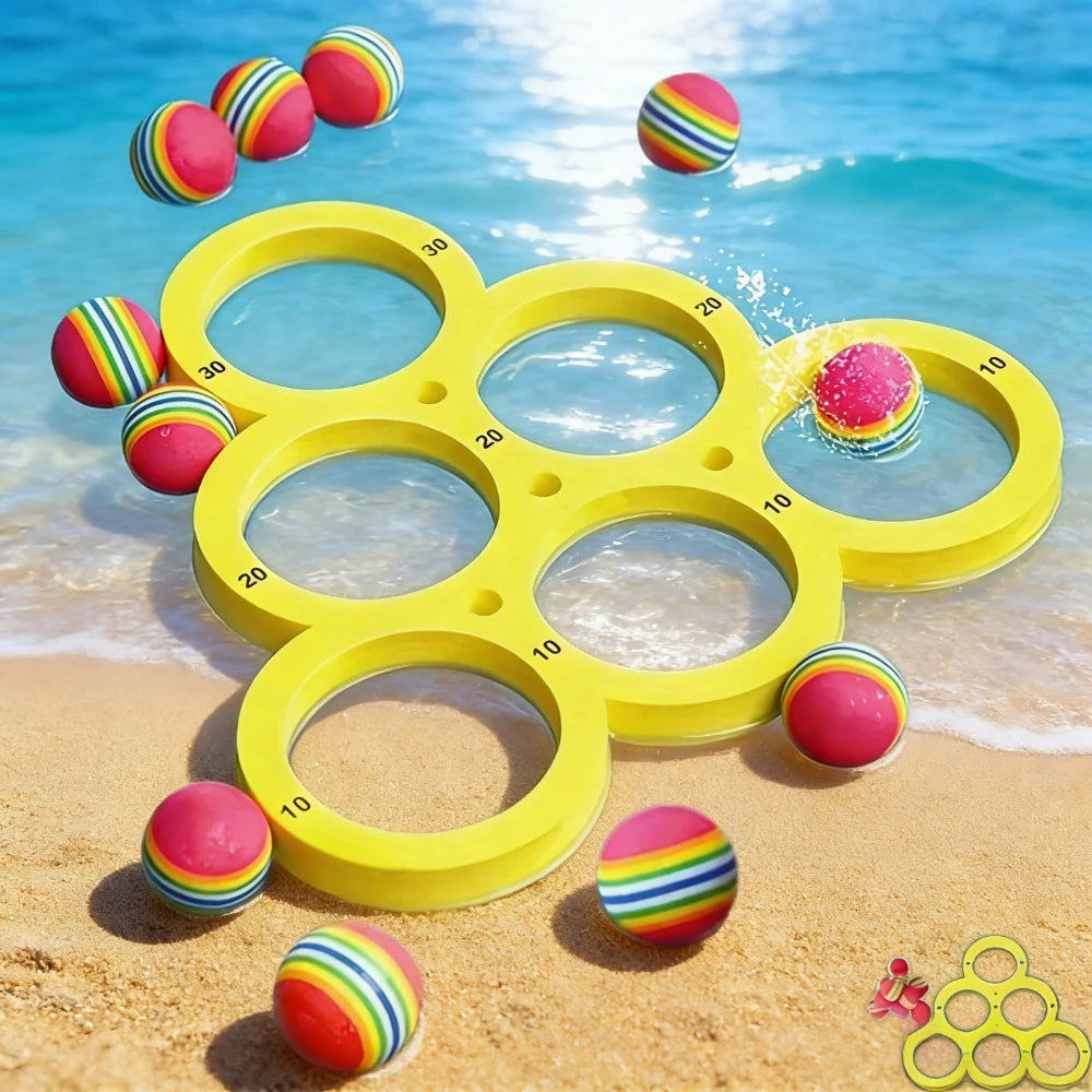 Floating Pool Toss Game – EVA Water Sports Pool Toy with Splash Ball