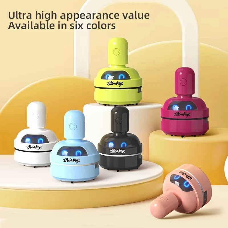 Mini Desktop Vacuum Cleaner – USB Rechargeable 3-Speed Keyboard & Desk Dust Cleaner