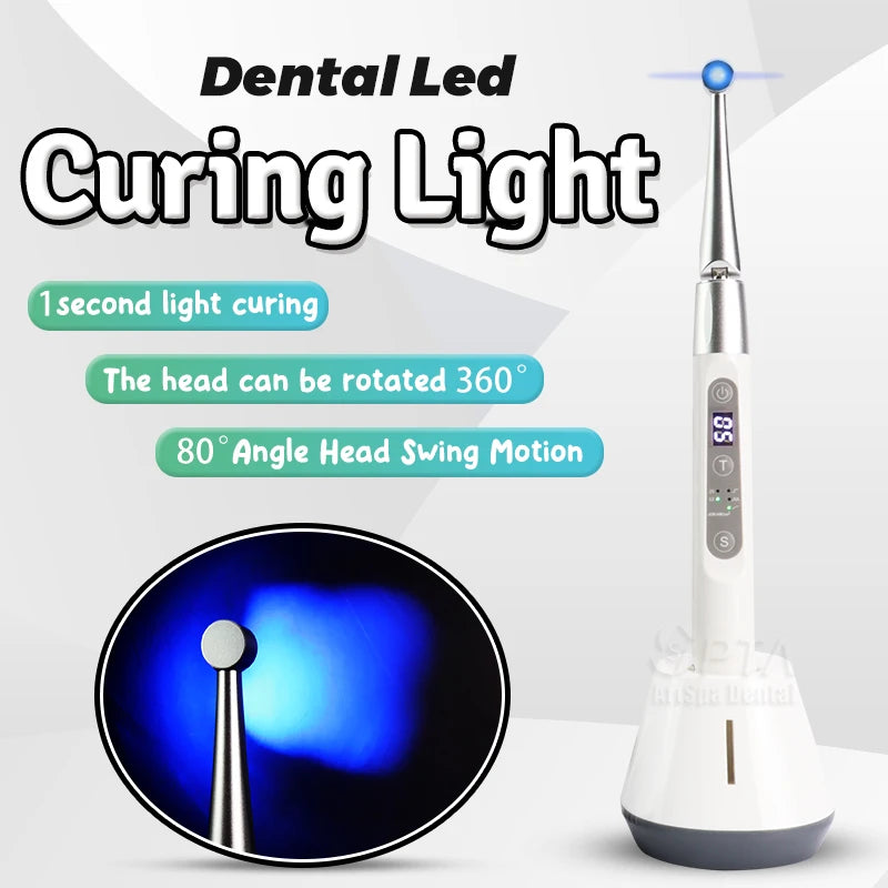 LED Dental Curing Light – Fast 1-Second Tooth Repair & Resin Hardening Lamp