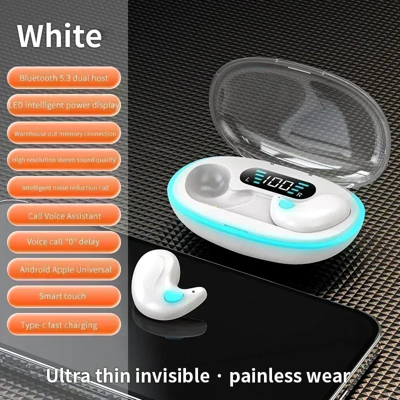 DreamFloat™ X55 Ultra-Mini Sleeping Earbuds – Invisible Bluetooth 5.3 Headphones for Sleep, Work & Focus