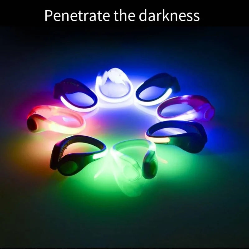 LED Shoe Clip Safety Light – Rechargeable RGB Running & Cycling Visibility Light