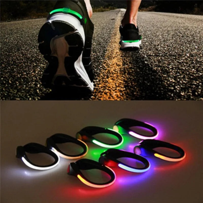 LED Shoe Clip Safety Light – Rechargeable RGB Running & Cycling Visibility Light