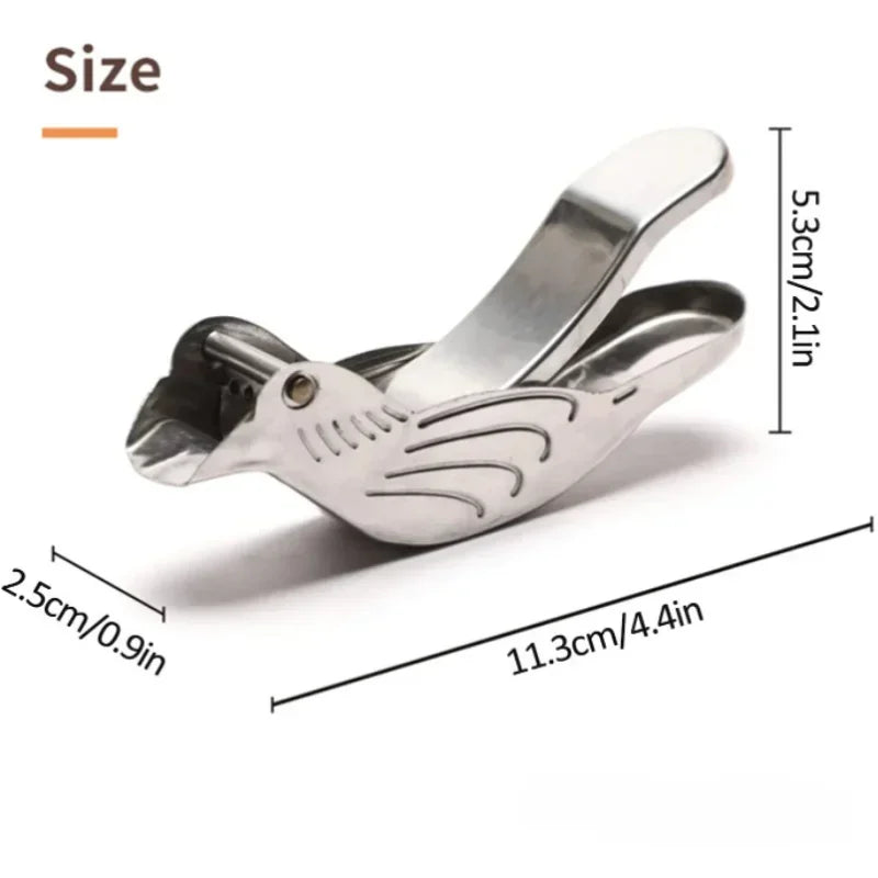 Elegant Bird-Shaped Lemon Squeezer | Premium 304 Stainless Steel Manual Citrus Juicer & Tea Infuser
