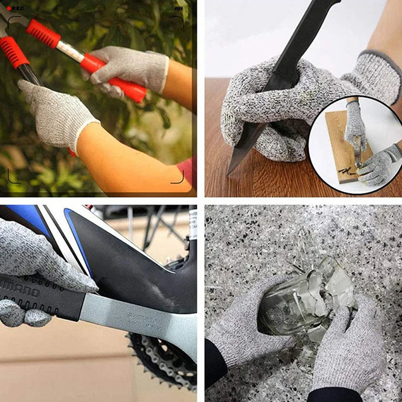 IronGrip Level 5 Cut-Resistant Gloves – HPPE High-Strength Safety Protection for Kitchen, Woodworking & Fishing