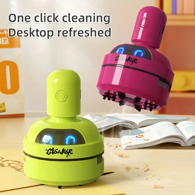 Mini Desktop Vacuum Cleaner – USB Rechargeable 3-Speed Keyboard & Desk Dust Cleaner