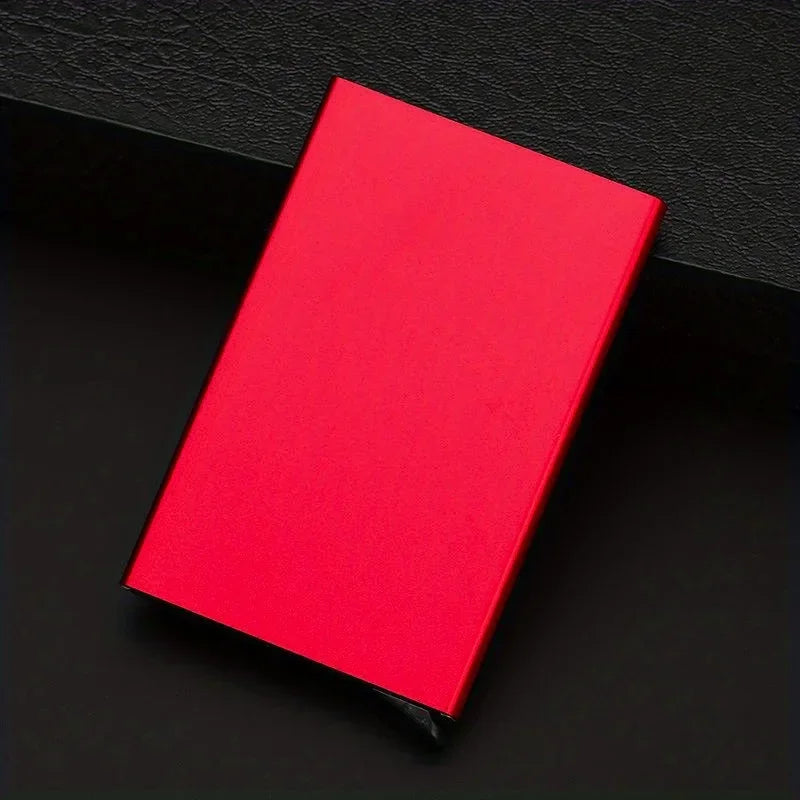VaultPro Slim RFID-Blocking Metal Wallet – Anti-Theft Aluminum Credit Card Case for Men & Women