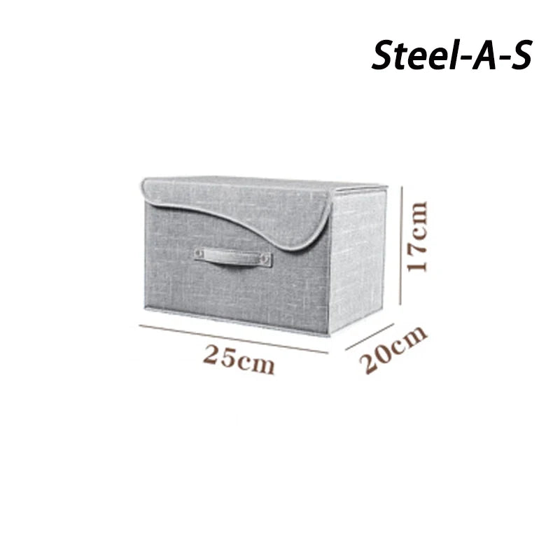 Large Foldable Storage Box with Lid – Heavy Duty Wardrobe Organizer for Clothes & Toys
