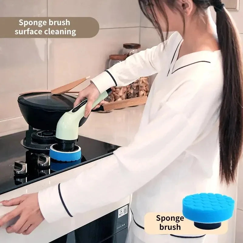 Electric Cleaning Brush – Cordless Spin Scrubber for Deep Cleaning