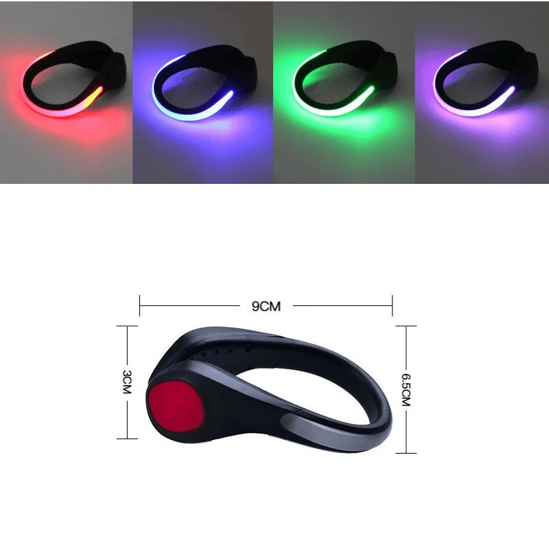 LED Shoe Clip Safety Light – Rechargeable RGB Running & Cycling Visibility Light