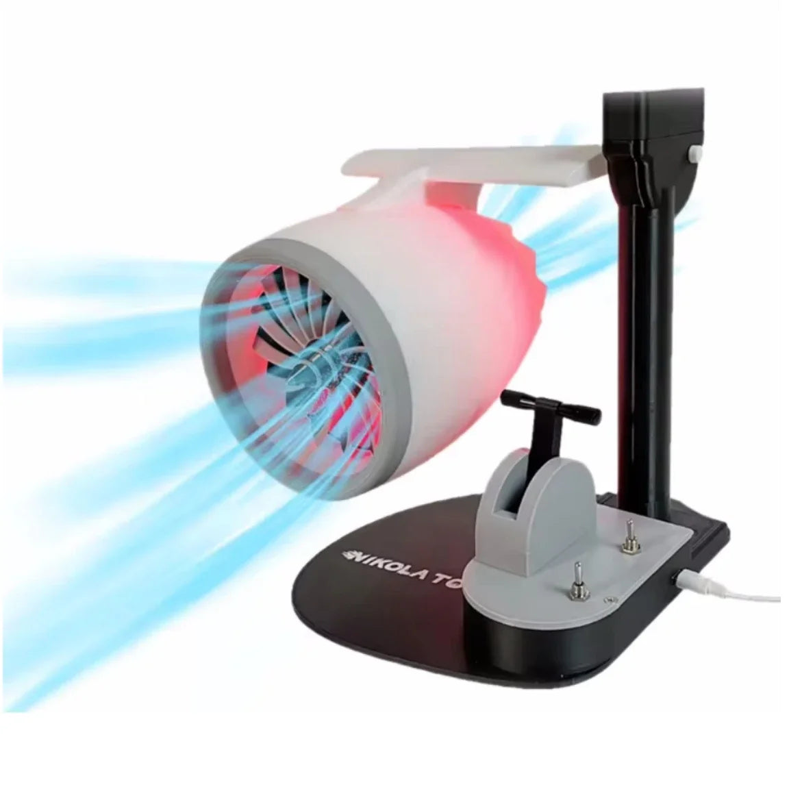 JetFan Turbo-Engine Desktop Fan – Turbofan Model with Integrated Humidifier & USB Power
