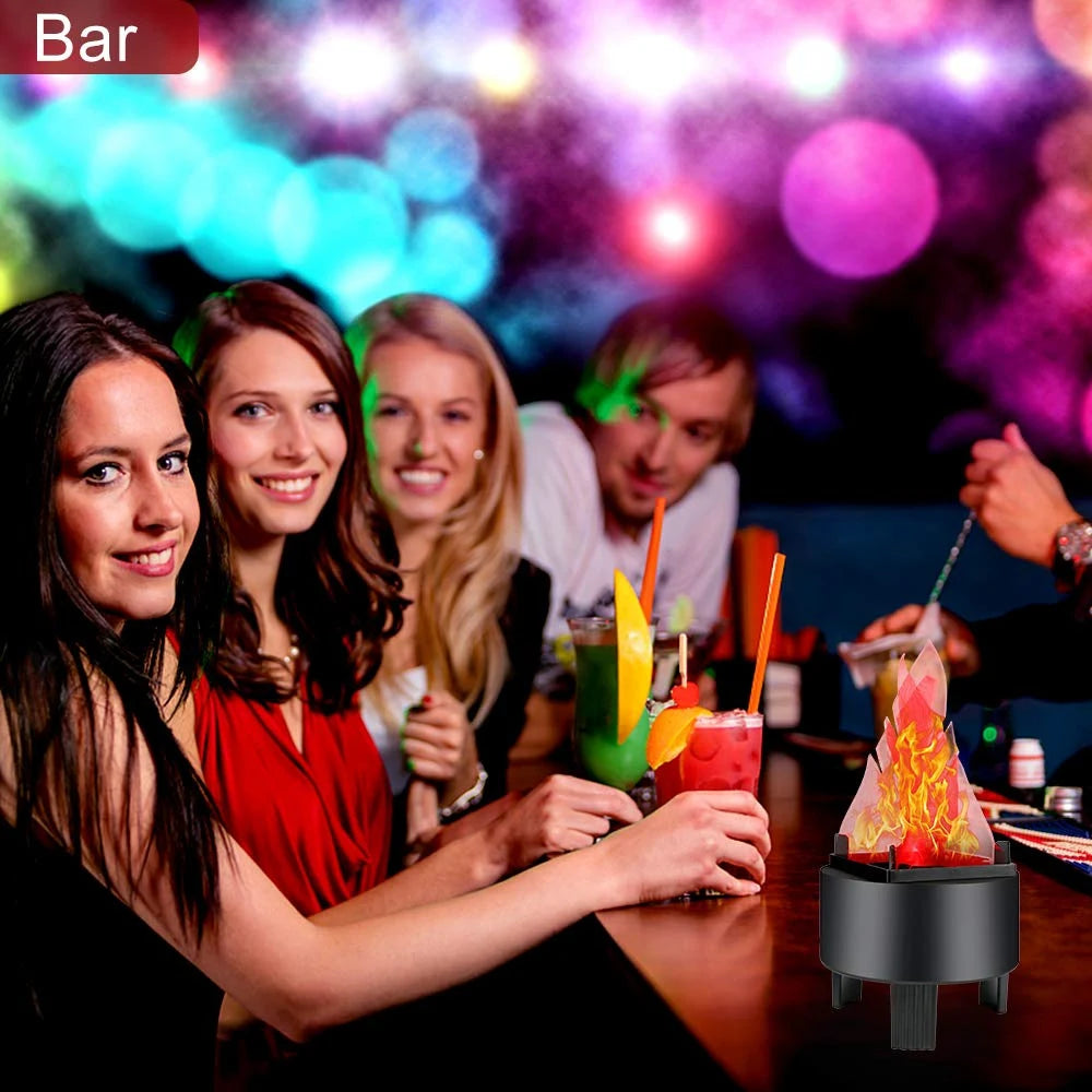 LED Flame Effect Lamp – Realistic Flickering Fire Light for Home, Parties & Outdoor Decor