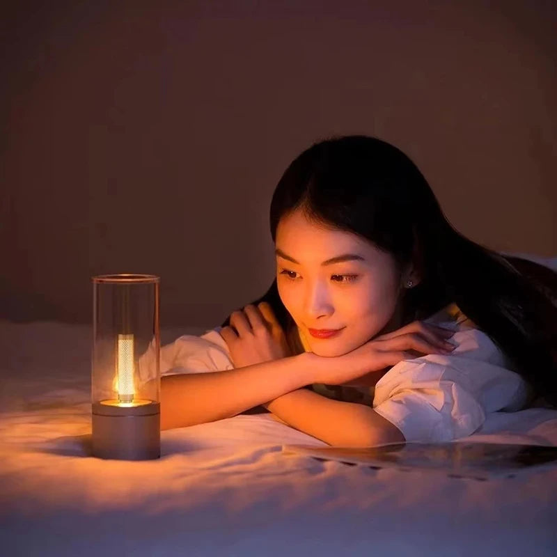 Yeelight Candela Rechargeable LED Ambiance Lamp – 1800K Warm Candlelight with Stepless Dimming