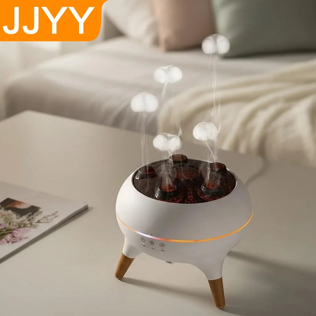 Jellyfish Mist Humidifier – Quiet Aromatherapy Diffuser with Color-Changing LED Lights