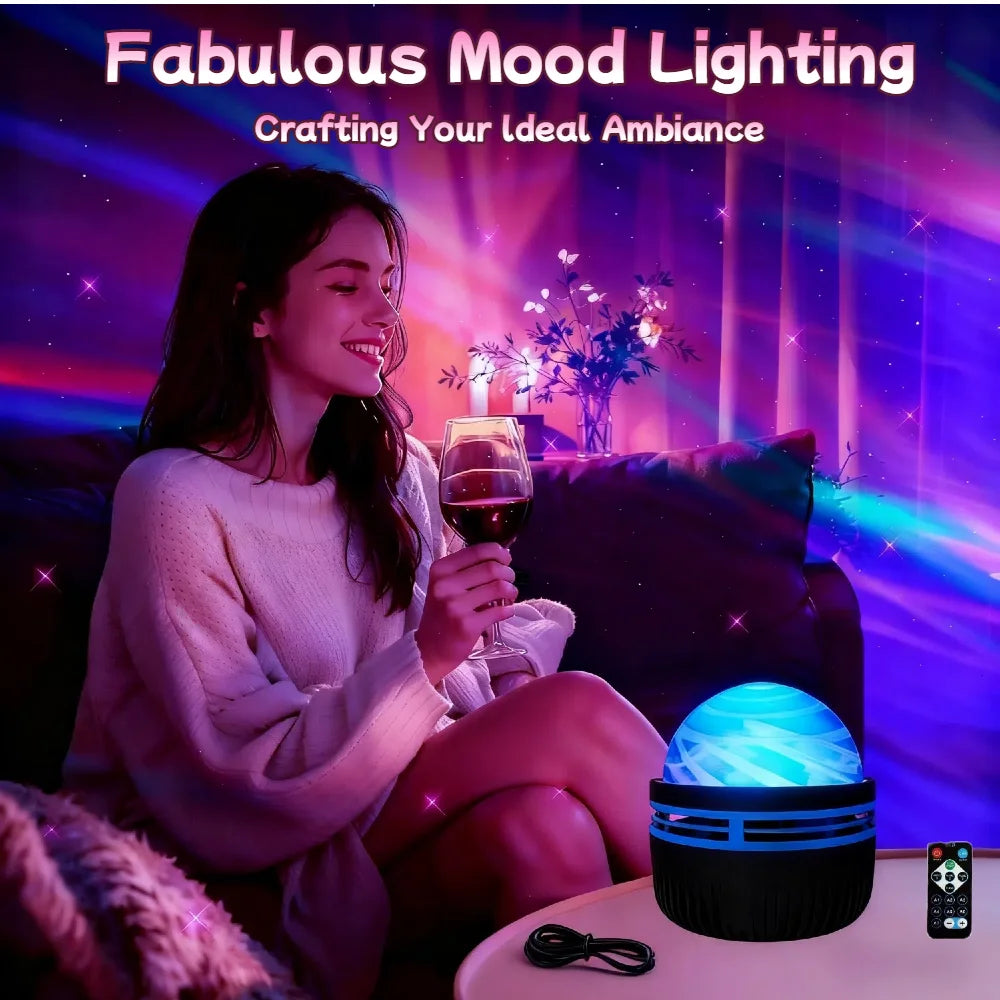 Galaxy Projector – LED Starry Night Light with Nebula Effects