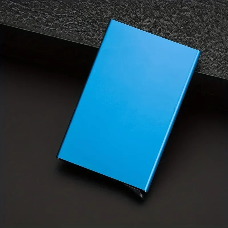 VaultPro Slim RFID-Blocking Metal Wallet – Anti-Theft Aluminum Credit Card Case for Men & Women