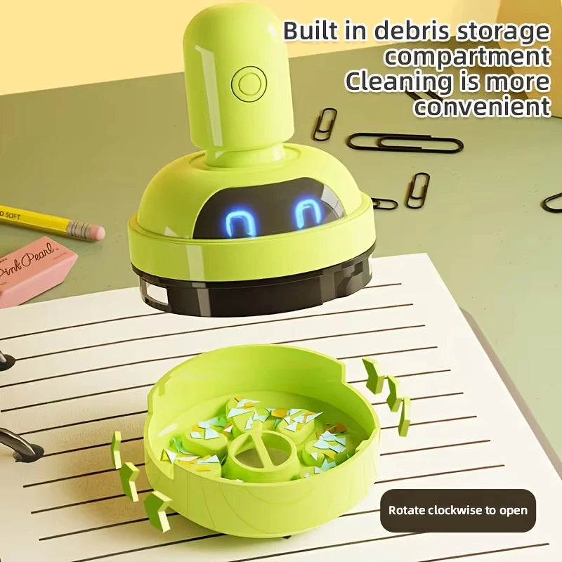 Mini Desktop Vacuum Cleaner – USB Rechargeable 3-Speed Keyboard & Desk Dust Cleaner