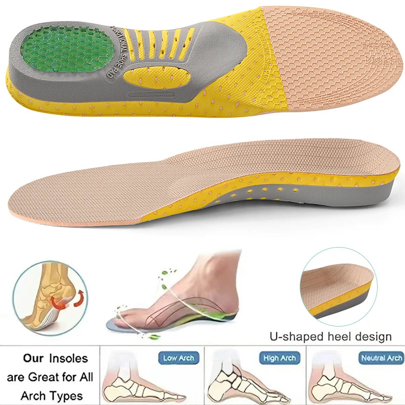 Premium Orthotic Arch Support Insoles | Orthopedic Inserts for Flat Feet & Plantar Fasciitis