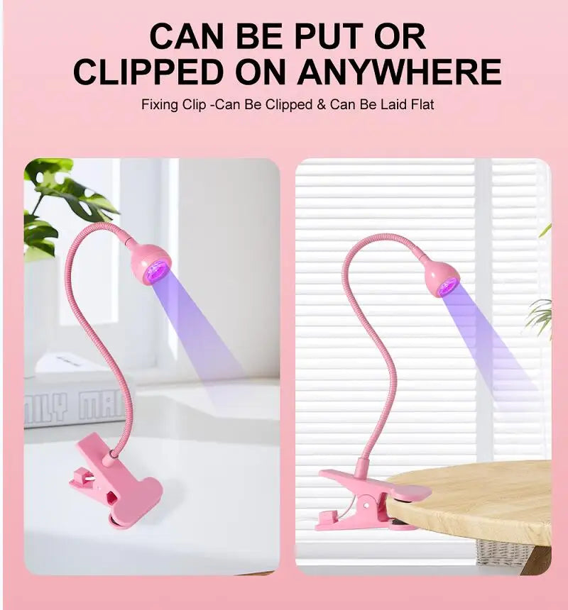 LED Gel Nail Lamp – Portable Flexible Nail Dryer for Quick Gel Polish Curing