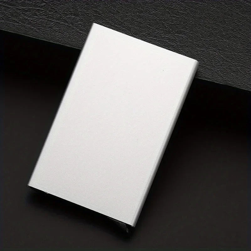 VaultPro Slim RFID-Blocking Metal Wallet – Anti-Theft Aluminum Credit Card Case for Men & Women