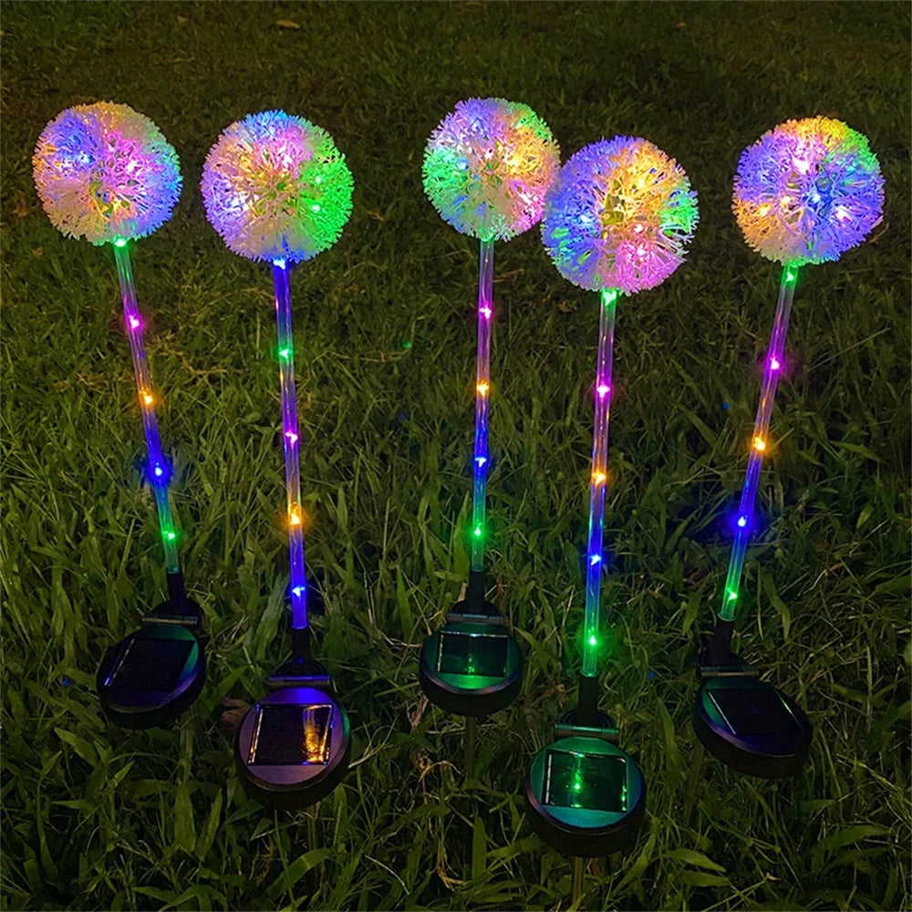 Solar Dandelion Garden Stake Lights – Waterproof LED Landscape Decor for Patios & Walkways