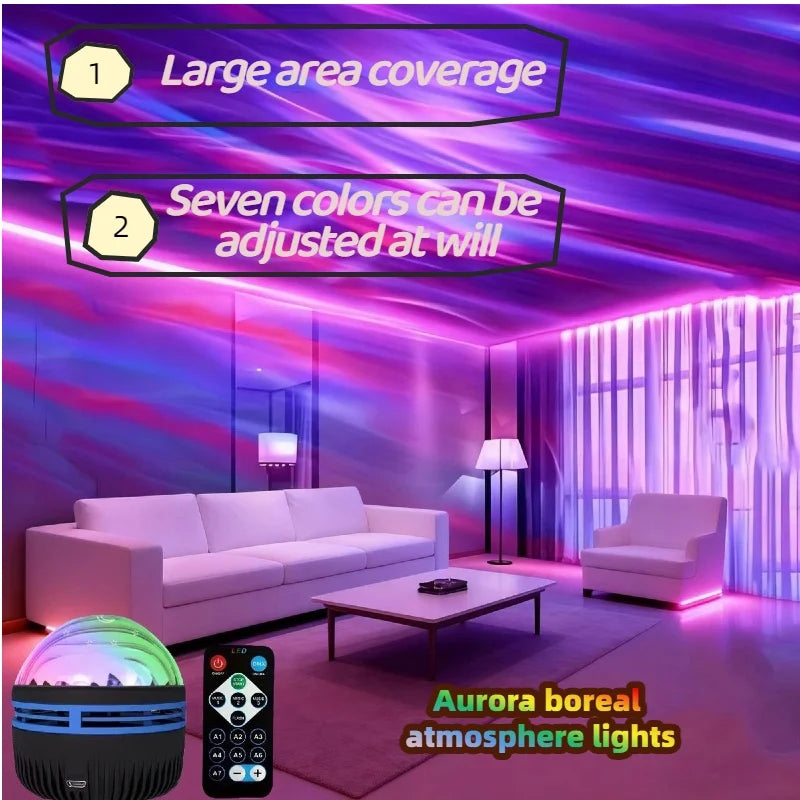 Galaxy Projector – LED Starry Night Light with Nebula Effects