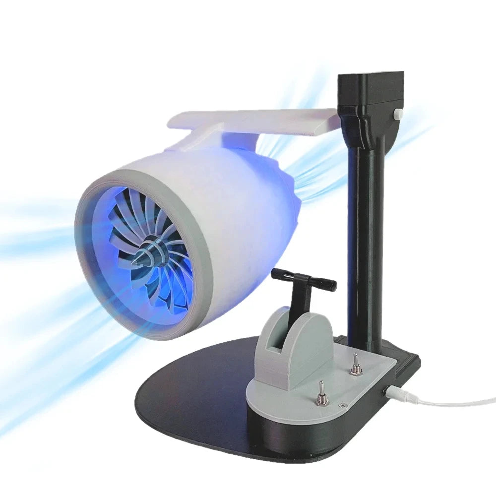 JetFan Turbo-Engine Desktop Fan – Turbofan Model with Integrated Humidifier & USB Power