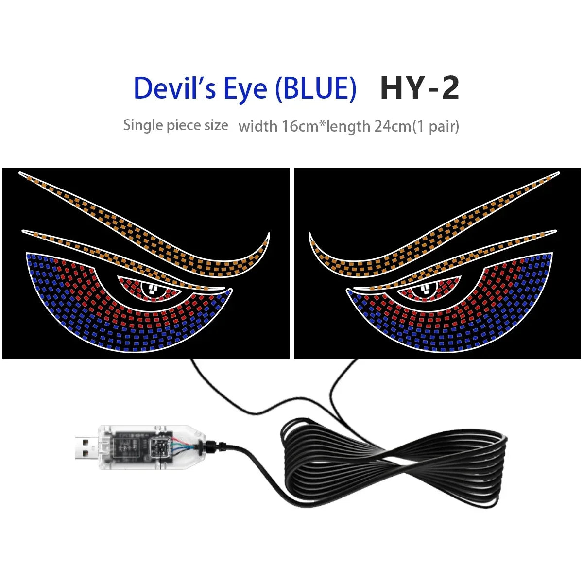 USB LED Car Ambient Light – Plug & Play Interior Atmosphere Lamp for Dashboard, Console & Footwell