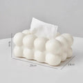 Serene Cloud Decorative Tissue Box Cover – Modern Minimalist Desktop Organizer