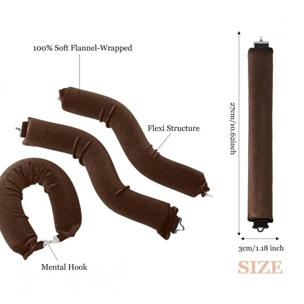 Heatless Hair Curling Rod Headband – Overnight Soft Hair Curlers for Natural No-Heat Waves