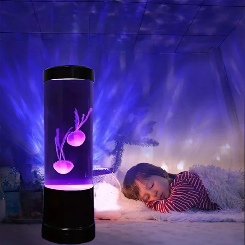Jellyfish LED Mood Lamp – Remote-Controlled Color-Changing Aquarium for Home & Office Decor