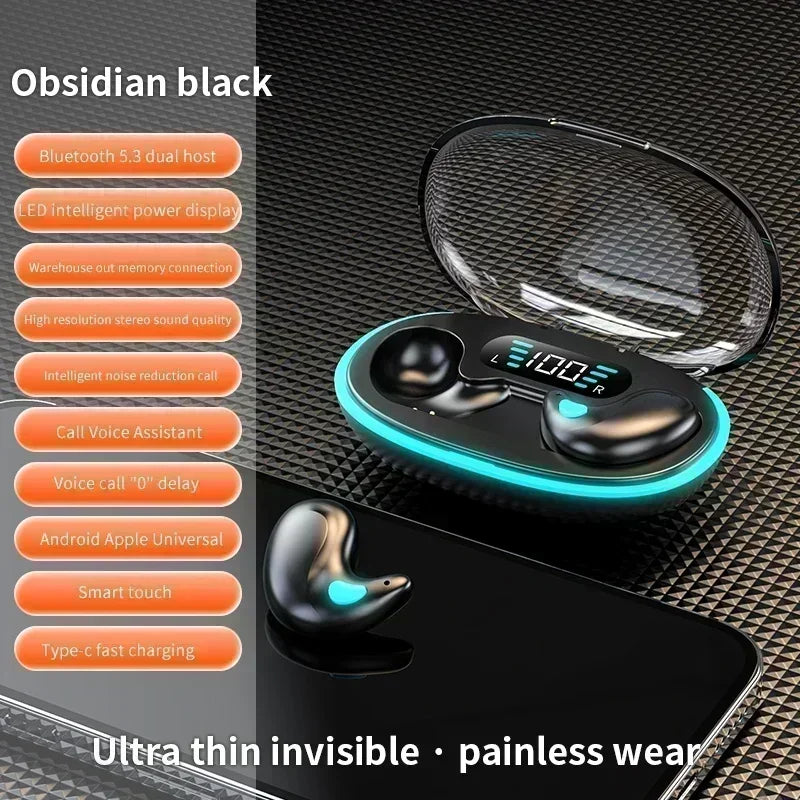 DreamFloat™ X55 Ultra-Mini Sleeping Earbuds – Invisible Bluetooth 5.3 Headphones for Sleep, Work & Focus