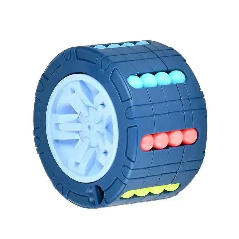 3D Cylinder Bean Puzzle & Fidget Spinner – Rotating Slide Logic Game for Stress Relief & Focus