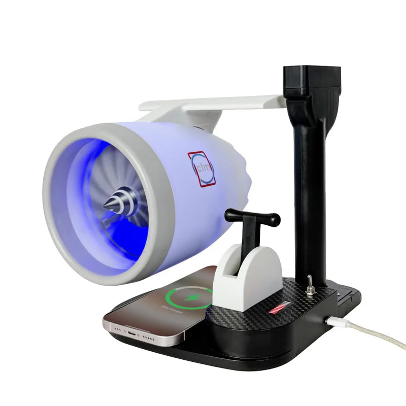 JetFan Turbo-Engine Desktop Fan – Turbofan Model with Integrated Humidifier & USB Power