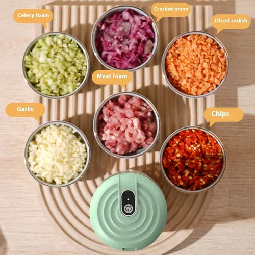 1 electric meat grinder, garlic puree machine, mini 250ML ginger chili chopper, onion grinder, kitchen food mixer