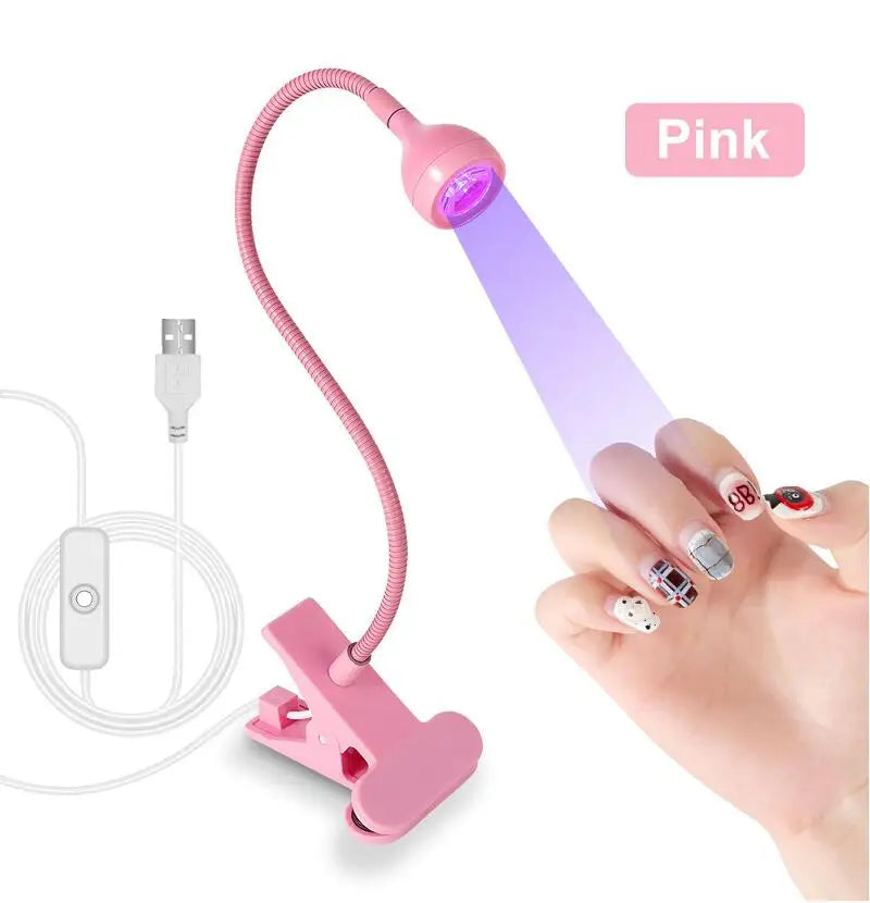 LED Gel Nail Lamp – Portable Flexible Nail Dryer for Quick Gel Polish Curing