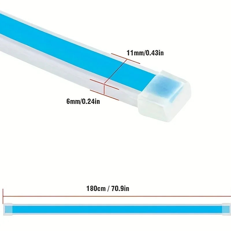 LED Car Hood Light Strip – Dynamic Start-Up Daytime Running Light (48" / 60" / 72") Waterproof DRL Accent