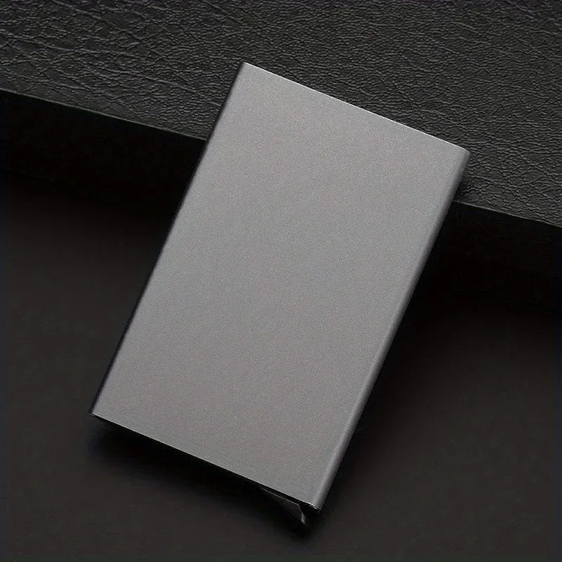 VaultPro Slim RFID-Blocking Metal Wallet – Anti-Theft Aluminum Credit Card Case for Men & Women