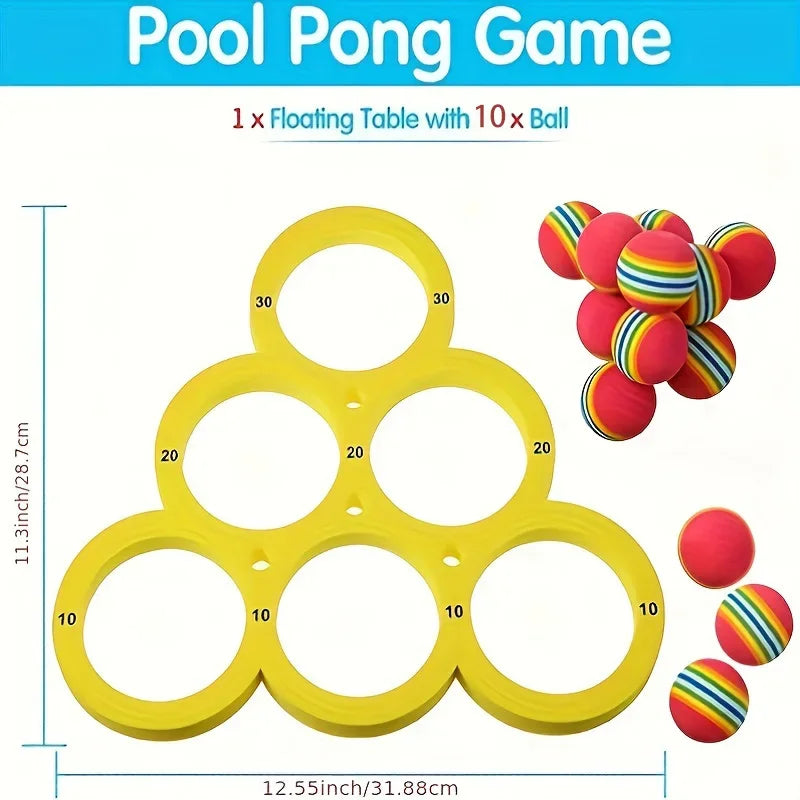 Floating Pool Toss Game – EVA Water Sports Pool Toy with Splash Ball