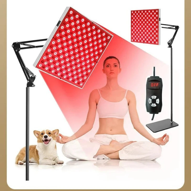 LED Red Light Therapy Facial Panel – Anti-Aging Skin Rejuvenation Lamp
