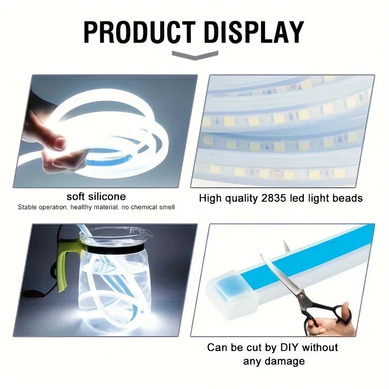 LED Car Hood Light Strip – Dynamic Start-Up Daytime Running Light (48" / 60" / 72") Waterproof DRL Accent