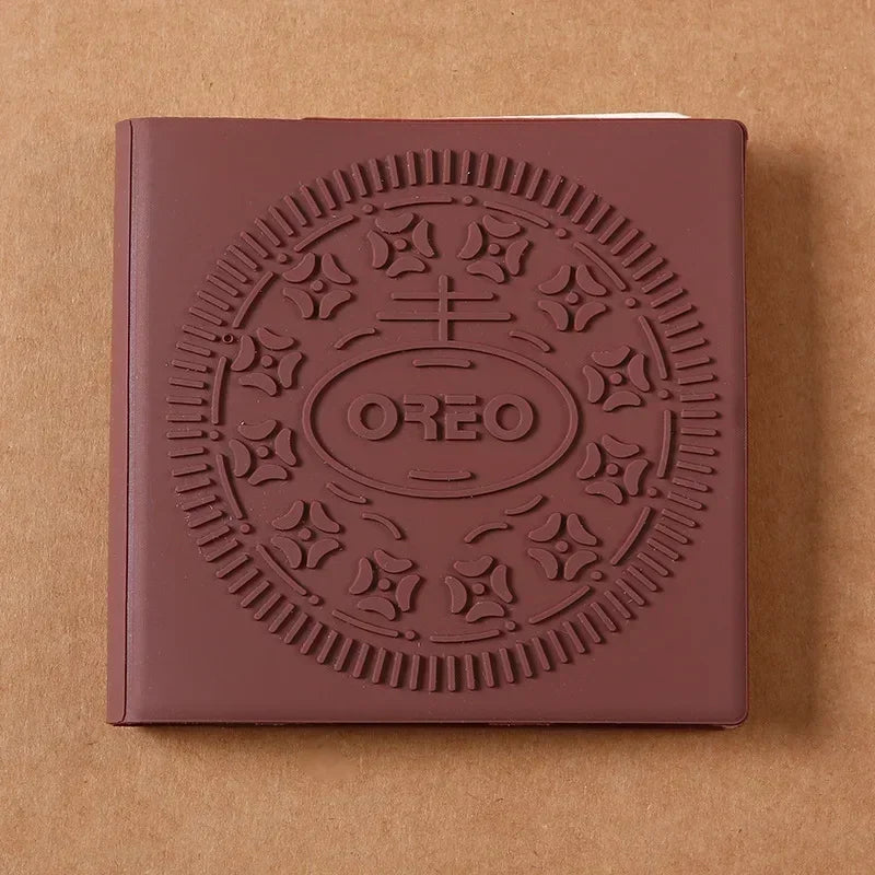 Realistic Cookie & Chocolate Pocket Notebook – Scented-Style Mini Stationery for Foodies & Students