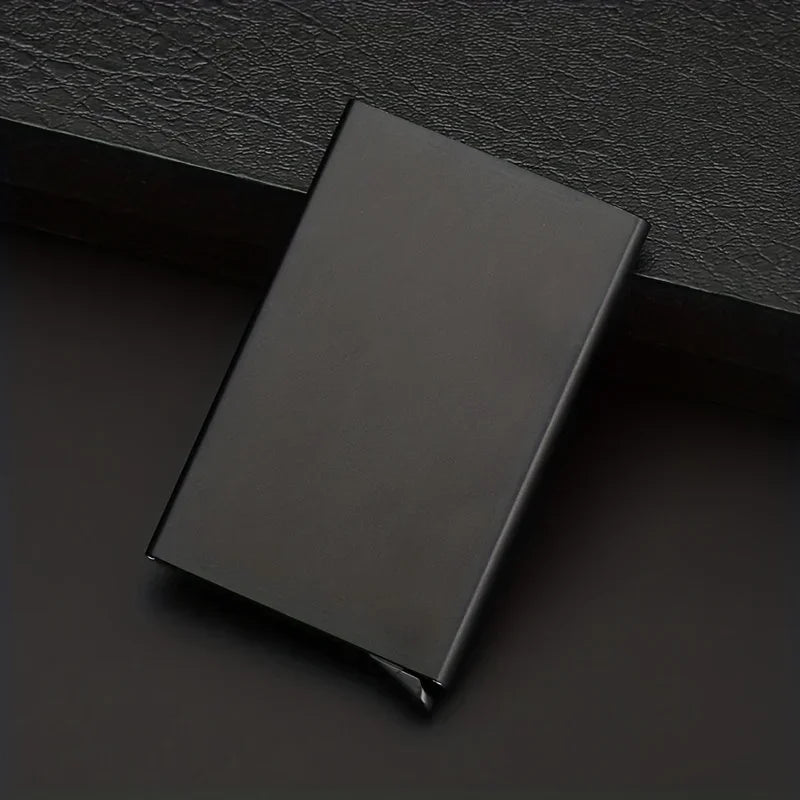 VaultPro Slim RFID-Blocking Metal Wallet – Anti-Theft Aluminum Credit Card Case for Men & Women