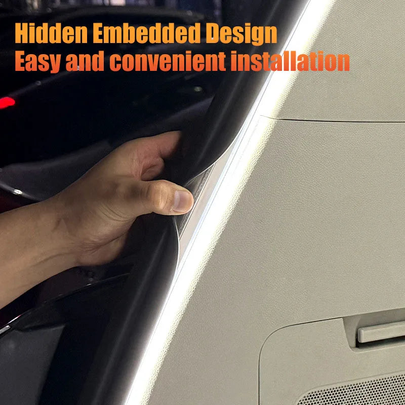 Dynamic LED Trunk Light Strip – Scanning Flow Waterproof Car Interior Atmosphere Lighting (2M / 4M)