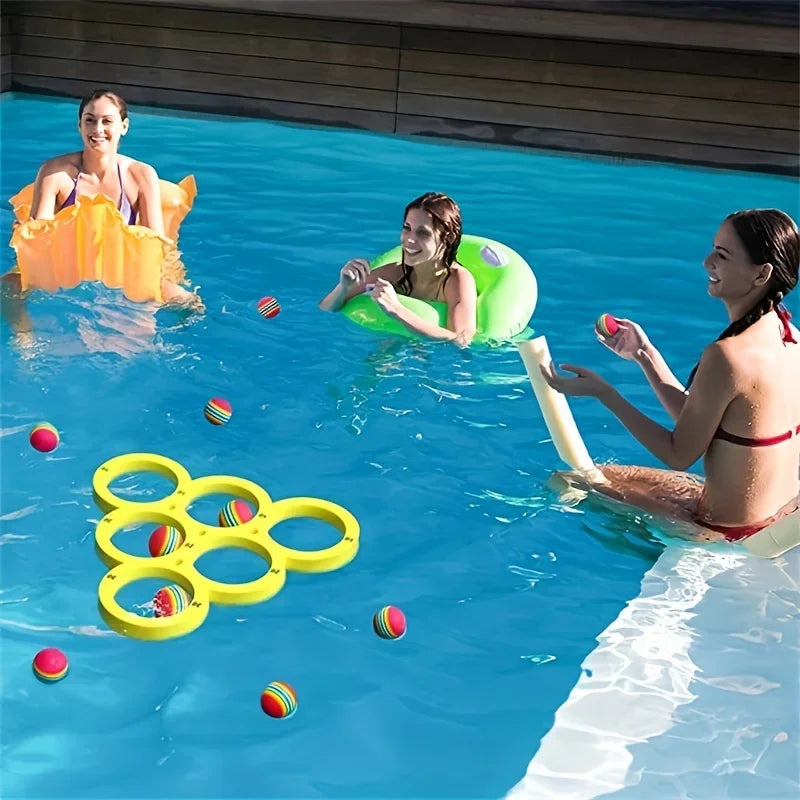 Floating Pool Toss Game – EVA Water Sports Pool Toy with Splash Ball