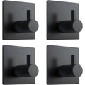 Modern 304 Stainless Steel Wall Hooks | 4-Pack Heavy-Duty Utility Hangers