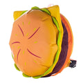 Plush Hamburger Backpack – Cartoon Burger School Bag with Large Capacity & Soft Plush Design
